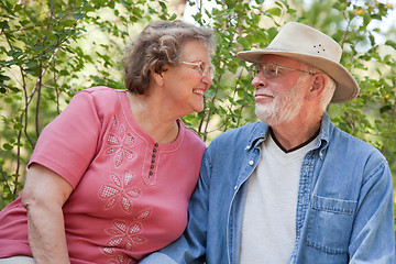 Image showing Loving Senior Couple Outdoors