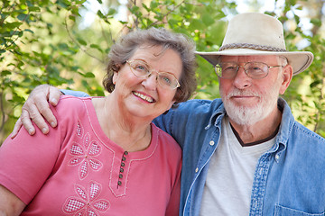 Image showing Loving Senior Couple Outdoors