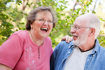 Image showing Loving Senior Couple Outdoors