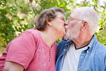 Image showing Loving Senior Couple Outdoors