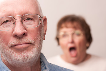 Image showing Senior Couple in an Argument