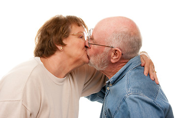 Image showing Affectionate Senior Couple Kissing