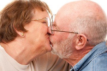 Image showing Affectionate Senior Couple Kissing