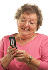 Image showing Senior Woman Using Cell Phone