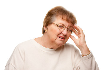 Image showing Senior Woman with Aching Head