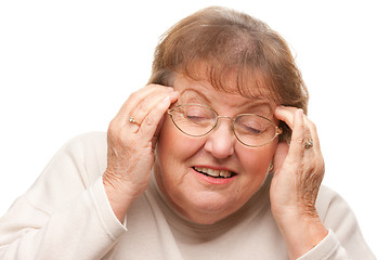 Image showing Senior Woman with Aching Head