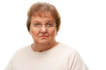 Image showing Pensive Attractive Senior Woman
