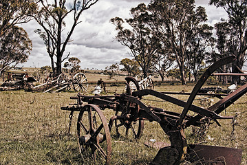 Image showing old farm machinery 