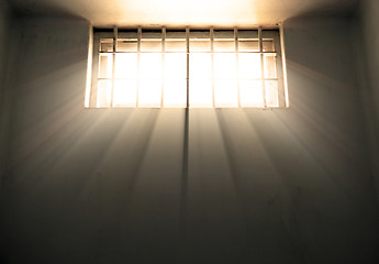 Image showing freedom hope and despair jail window