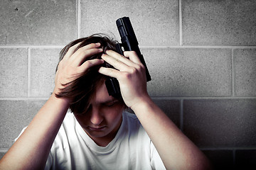 Image showing teen depression