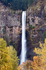 Image showing multnomah falls waterfall oregon