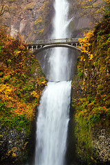 Image showing waterfall - multnomah falls in Oregon