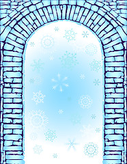 Image showing Blue christmas background 