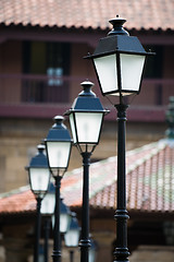 Image showing Ancient lampposts