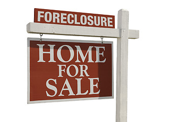 Image showing Foreclosure Home For Sale Real Estate Sign