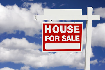 Image showing Home For Sale sign on Clouds