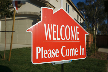 Image showing Welcome, Please Come In Sign