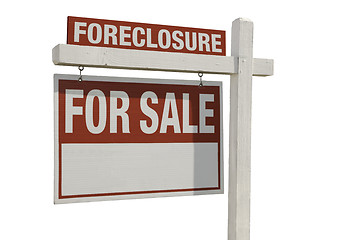 Image showing Foreclosure Home For Sale Real Estate Sign