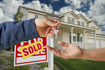 Image showing Handing Over the Keys to A New Home