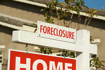 Image showing Foreclosure Real Estate Sign