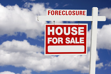 Image showing Foreclosure Real Estate Sign