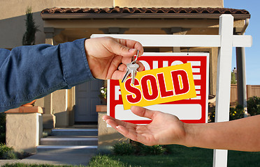 Image showing Handing Over the Keys to A New Home