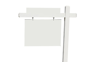 Image showing Blank Real Estate Sign