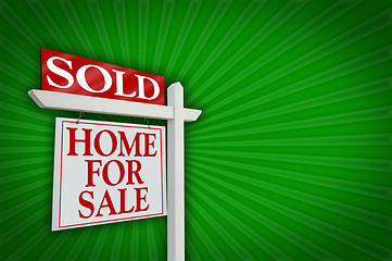 Image showing Sold Home for Sale Sign 