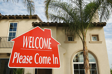 Image showing Welcome, Please Come In Sign