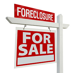 Image showing Foreclosure Home For Sale Real Estate Sign