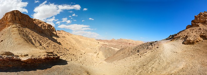 Image showing Mountainous desert landscape