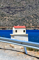 Image showing Miniature church by the sea