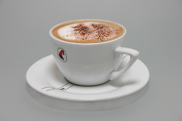 Image showing Cappucino in white cup