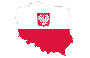Image showing Republic of Poland flag