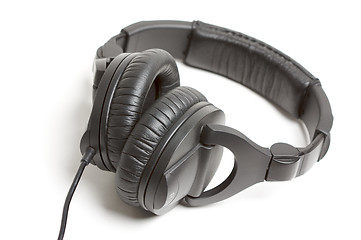 Image showing Pair of Black Headphones