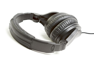 Image showing Pair of Black Headphones