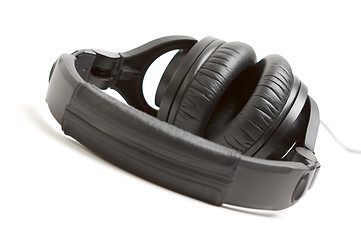 Image showing Pair of Black Headphones