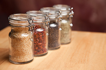 Image showing Bottles of Various Spices