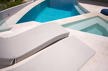 Image showing Custom Luxury Pool and Chairs