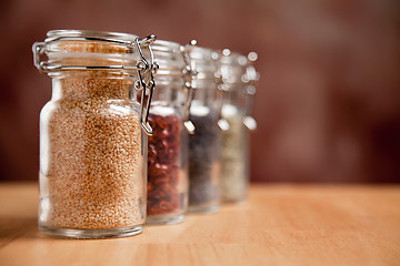 Image showing Bottles of Various Spices