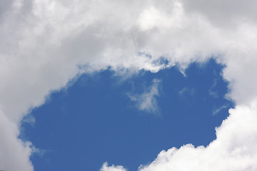 Image showing White Cumulus Clouds