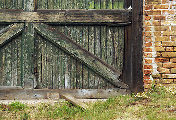 Image showing Aged Wall & Door