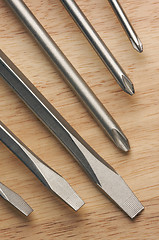 Image showing Series of Screwdrivers