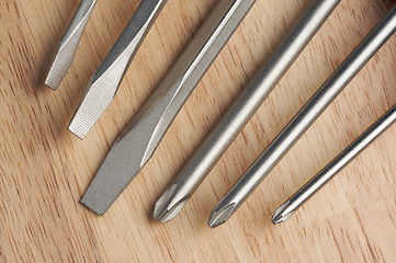 Image showing Series of Screwdrivers