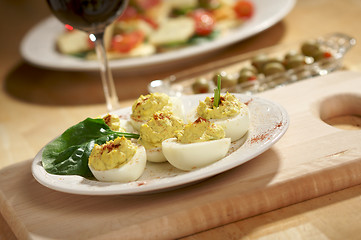 Image showing Deviled Eggs and Appetizers