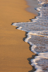 Image showing Beach Shoreline Wash