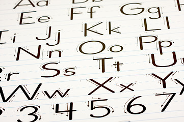 Image showing Learning Letters Chart