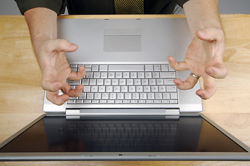 Image showing Man Using Laptop