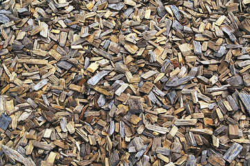 Image showing Background of Landscaping Wood Chips