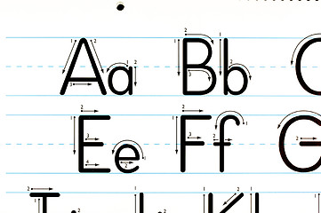 Image showing Learning Letters Chart